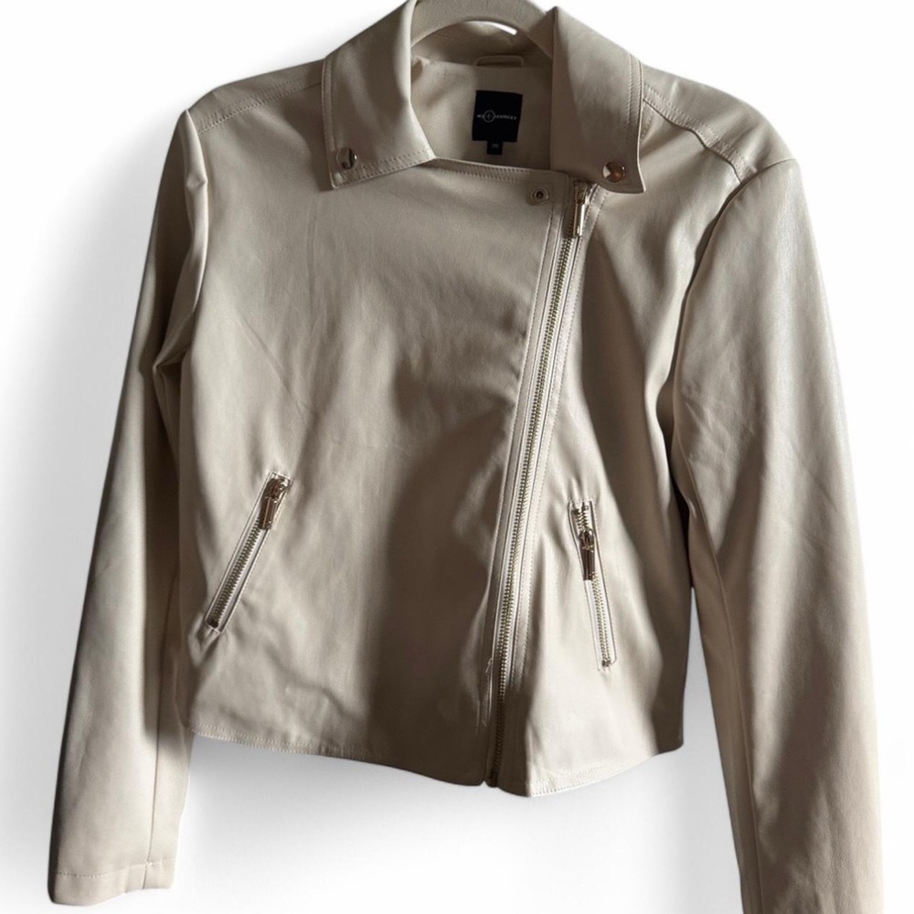 Cream Moto Jacket